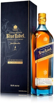 In the photo image Blue Label, Lacquer case, gift box, 0.7 L