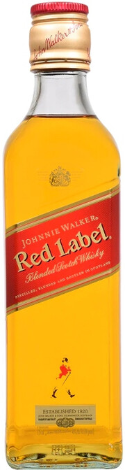 In the photo image Red Label, 0.375 L