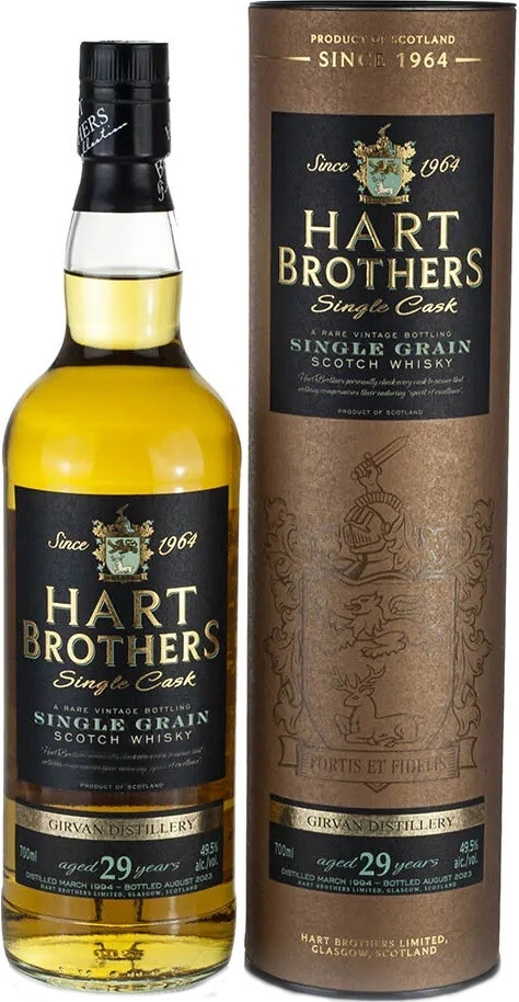 Whisky Hart Brothers, Girvan Single Grain 29 Years Old, in tube