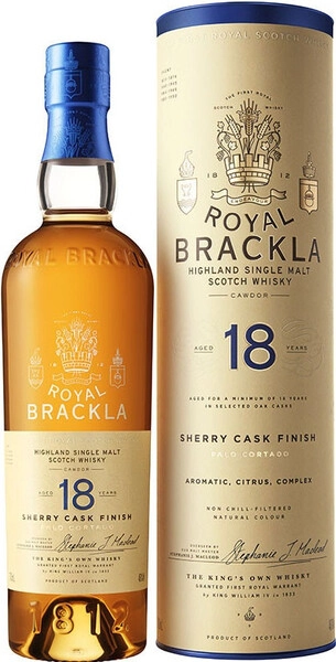 Виски «Royal Brackla» 18 Years Old, в тубе, 0.7 л — купить виски