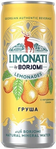 Limonati by Borjomi Pear, in can, 200 мл