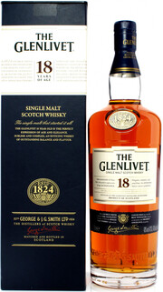 In the photo image The Glenlivet 18 years, with box, 1 L
