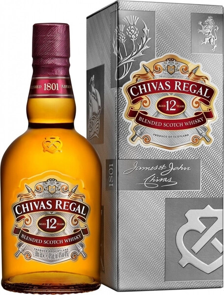 Виски «Chivas Regal» 12 years old, в подарочной коробке, 0.5 л