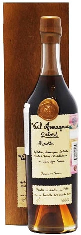 Арманьяк Delord, Armagnac Millesime, 1984, gift box, 0.7 л