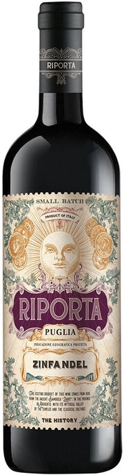 Суреттегі сурет Riporta Zinfandel, Puglia IGT, 2021, 0.75 L