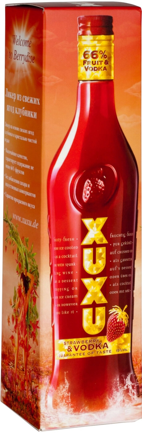 Liqueur XUXU Strawberry & Vodka, gift box, 500 ml XUXU Strawberry & Vodka,  gift box – price, reviews