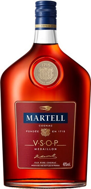 In the photo image Martell VSOP, flask, 0.35 L