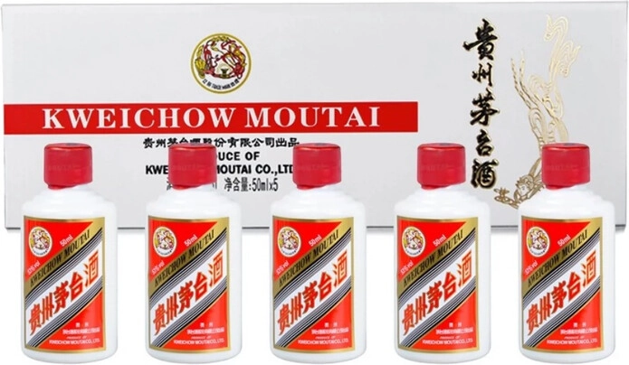 Винный набор «Kweichow Moutai» (53%), gift set of 5 bottles in
