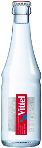 На фото изображение Vittel Still, Glass, 0.25 L (Виттель негазированная, в стеклянной бутылке объемом 0.25 литра)