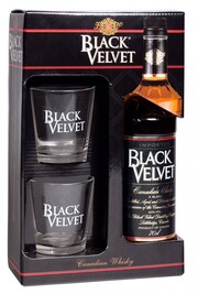 Black Velvet, gift box with 2 glasses, 0.7 л
