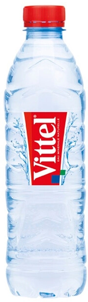 На фото изображение Vittel Still, PET, 0.5 L (Виттель негазированная, в пластиковой бутылке объемом 0.5 литра)