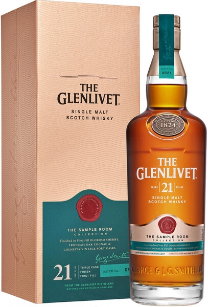 Виски «The Glenlivet» 21 Years Old, в подарочной коробке, 0.7 л