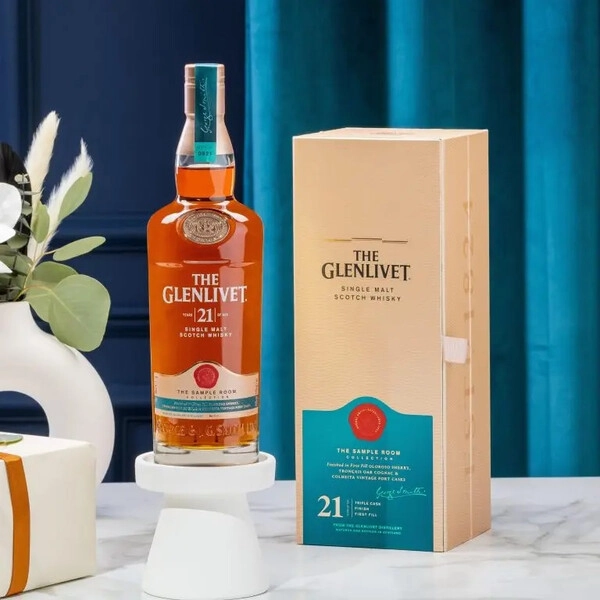 【THE GLENLIVET 21年 & XXV】 未洗浄の空瓶 箱 セット Виски «The Glenlivet» 21 Years Old, в подарочной коробке, 0.7 л