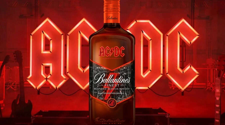Whisky Ballantine's Finest, AC/DC Edition, 1000 ml