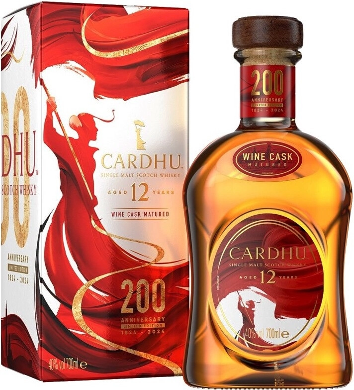 Whisky Cardhu 12 Years Old 200th Anniversary, gift box, 700 ml