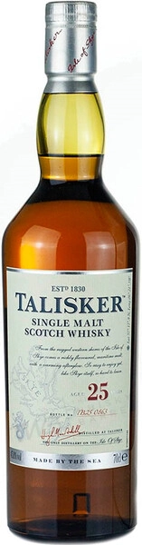Виски «Talisker» 25 Years Old, 0.7 л — купить виски «Талискер» 25