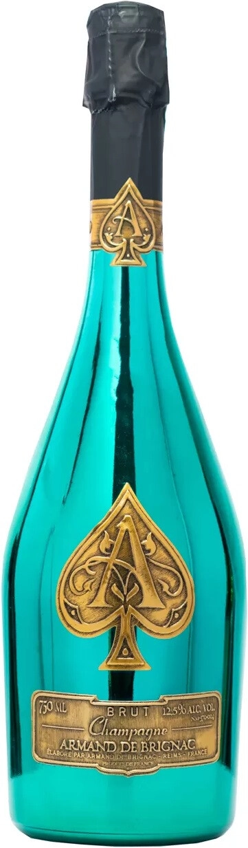 Champagne Armand de Brignac Brut Green Limited Edition, wooden box