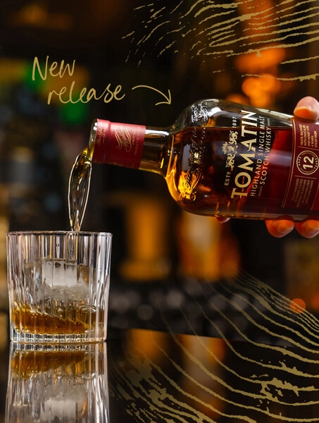 Виски «Tomatin» 12 Years Old Sherry Cask, в подарочной коробке