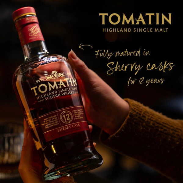 Виски «Tomatin» 12 Years Old Sherry Cask, в подарочной коробке