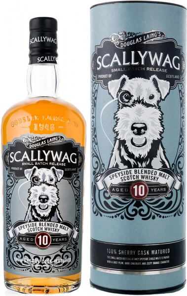 Виски "Scallywag" 10 Years Old Sherry Cask Matured, в тубе, 0.7 л — купить виски "Скалливаг" 10-летний Шерри Каск Мейчурд, in tube, 700 мл — цена 10990 руб, отзывы в Winestyle