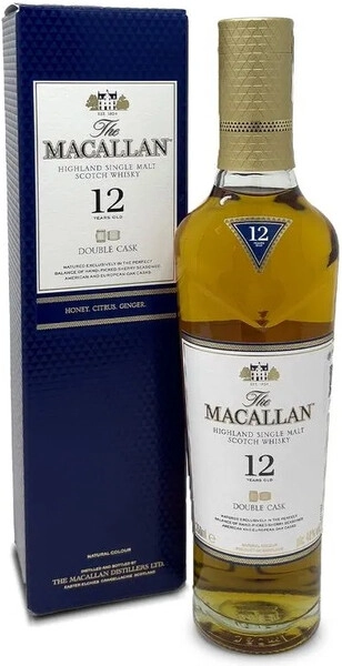Виски «Macallan» Double Cask 12 Years Old, в подарочной коробке