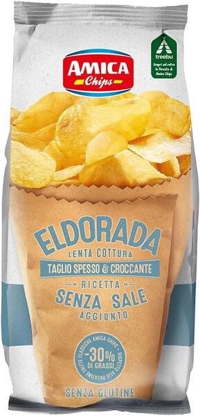 Бакалея Amica Chips, "Eldorada" Senza Sale Aggiunto, Potato Chips, 100 ...