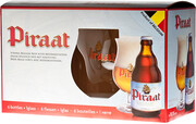 Piraat, gift set (6 bottles & glass), 0.33 л