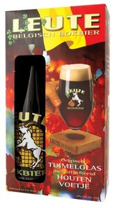 Leute Bokbier, gift box with glass, 0.75 л