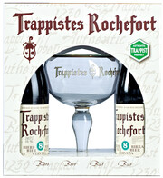 Trappistes Rochefort 8, gift set (4 bottles & glass), 0.33 л