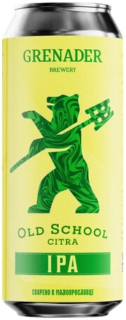 Суреттегі сурет Grenader Brewery, Old School IPA Citra, in can, 0.45 L