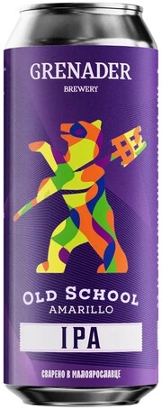 Суреттегі сурет Grenader Brewery, Old School IPA Amarillo, in can, 0.45 L