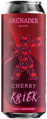 Суреттегі сурет Grenader Brewery, Cherry Kriek, in can, 0.45 L
