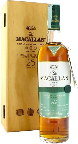 Виски «Macallan» Fine Oak 25 Years Old, в подарочной коробке, 0.7 л — купить виски «Макаллан Файн» Ок 25 лет, в упаковке, 700 мл — цена 384990 руб, отзывы в Winestyle