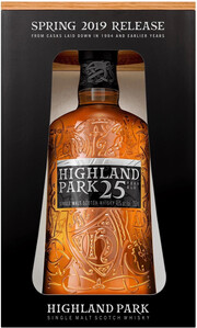 In the photo image Highland Park 25 Years Old, with box, 0.7 L
