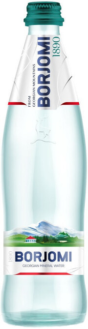 На фото изображение Боржоми, в стеклянной бутылке, объемом 0.5 литра (Borjomi, Glass 0.5 L)