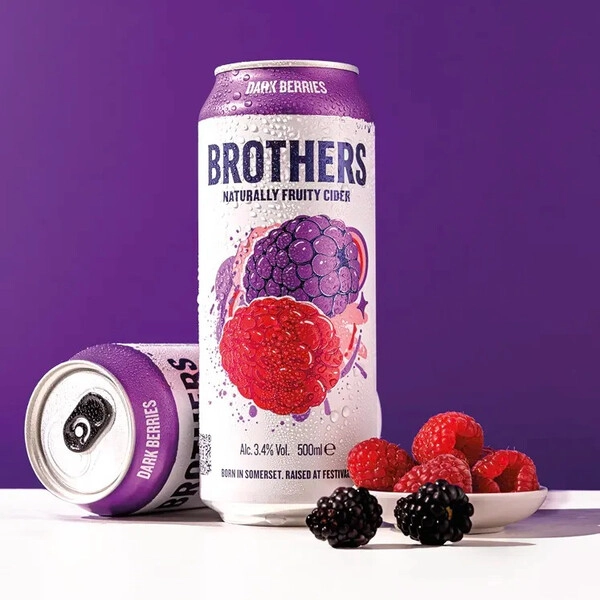 Сидр «Brothers» Dark Berries, in can, 0.5 л — купить сидр «Бразерс