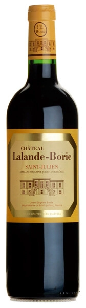 На фото изображение Chateau Lalande Borie, Saint-Julien AOC, 2004, 0.75 L (Шато Лаланд Бори, 2004 объемом 0.75 литра)