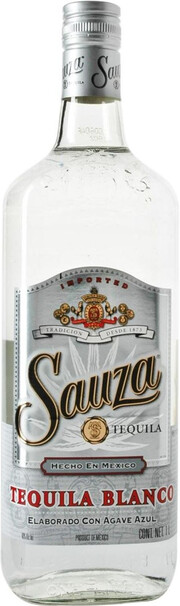 На фото изображение Sauza Blanco, 1 L (Сауза Бланко объемом 1 литр)