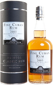Ром Bristol Classic Rum, Fine Cuban Rum, 2003, gift tube, 0.7 л