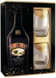 Baileys Original, in box with 2 glasses, 0.7 L