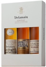 Delamain, Trio (Pale & Dry, Vesper, Tres Venerable), gift set in box, 200 мл