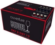 Riedel, Overture Pay 8 Get 12, set of 12 glasses
