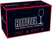 Riedel, Vinum Pay 6 Get 8, Bordeaux, set of 8 glasses, 610 ml