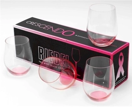 Cresendo Burgundy Stemmed Wine Glasses - Italian Made (Set of 4)