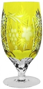 Ajka Crystal, Grape Amber, Stemglass, 0.45 L