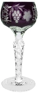 Ajka Crystal, Grape Amethyst, Liquor Stemglass, 60 ml