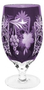 Ajka Crystal, Grape Amethyst, Stemglass, 0.45 L