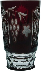 Ajka Crystal, Grape Dark Ruby, High Tumbler, 390 ml