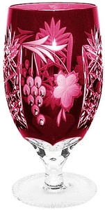 Ajka Crystal, Grape Dark Ruby, Stemglass, 0.45 L
