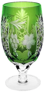 Ajka Crystal, Grape Emerald, Stemglass, 0.45 L